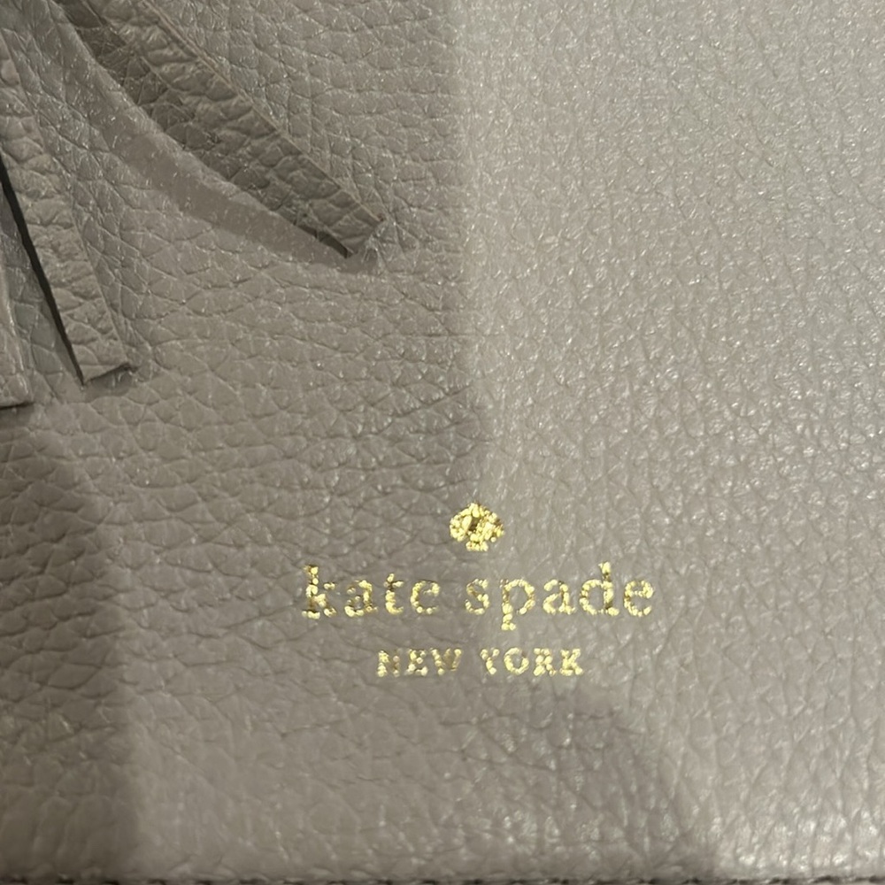 Kate Spade ♠️ New York On Purpose Leather Zip Crossbody Bag Taupe Color - Picture 7 of 14